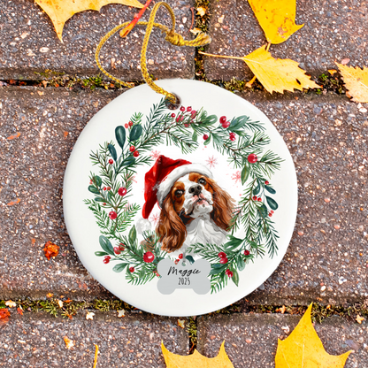 Personalized Cavalier King Charles Spaniel Christmas Ornament