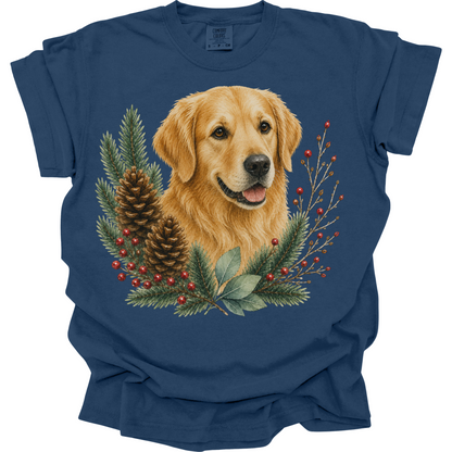 Golden Retriever Christmas Shirt, Golden Dog Mom Tee, Holiday Golden Retriever Lover Gift
