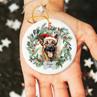 Load image into Gallery viewer, Personalized Belgian Malinois Christmas Ornament
