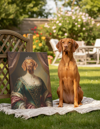 Load image into Gallery viewer, Personalized Queen Dog Portrait, Custom Pet Art Canvas
