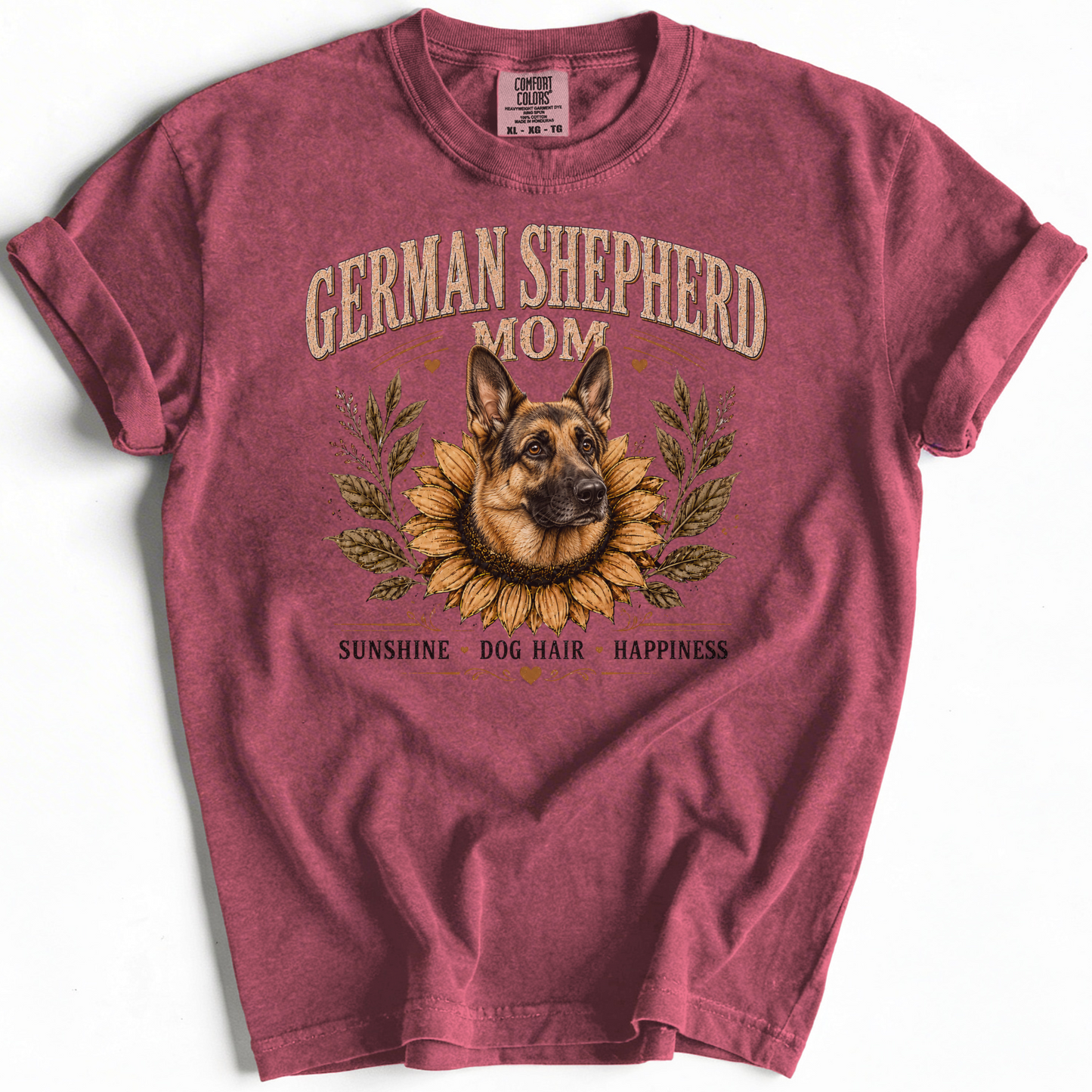 German Shepherd Mom Sunflower Shirt