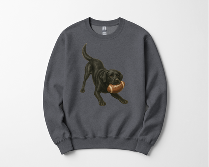 Black Lab Football Sweatshirt