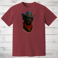 Load image into Gallery viewer, Customized Cowboy Pet Photo Portrait Shirt
