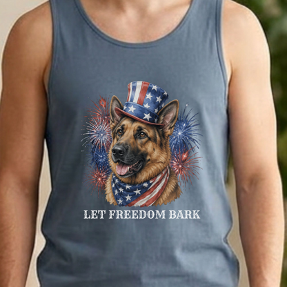 Patriotic German Shepherd Tank Top