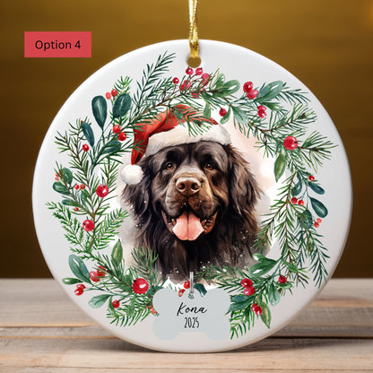 Personalized Newfoundland Christmas Ornament