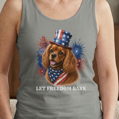 Patriotic Ruby Cavalier Tank Top