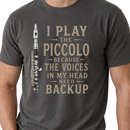Funny Piccolo Shirt, Piccolo Player Gift, Band Musician Tee