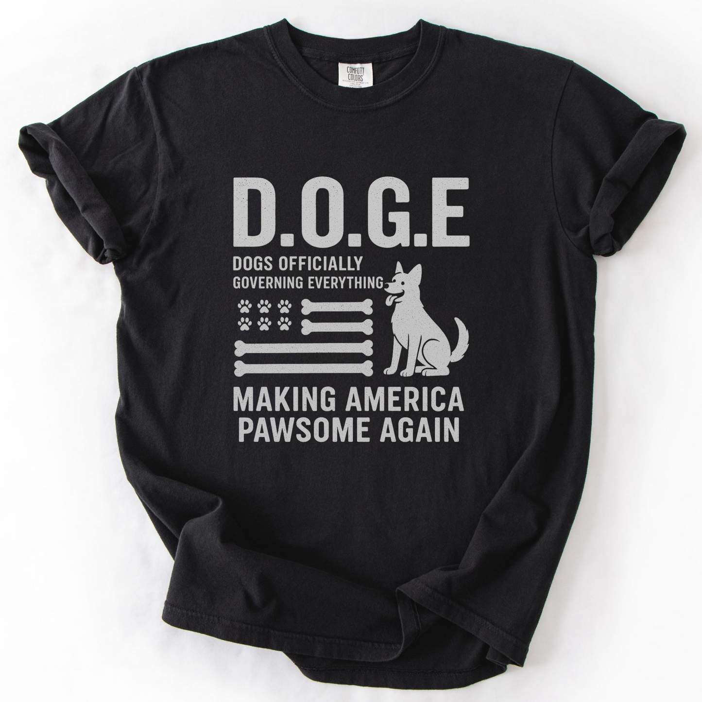Dog Lover Shirt, Funny D.O.G.E. Making America Pawsome Again Tee, Patriotic Dog Mom Gift, Fourth of July Shirt