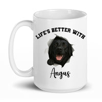 Load image into Gallery viewer, Personalized Life’s Better With My Dog Mug
