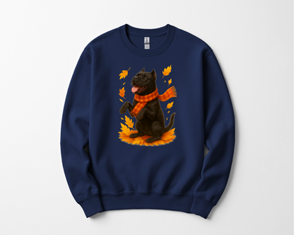 Cane Corso Autumn Sweatshirt, Fall Dog Lover Apparel, Cozy Dog Sweater, Cute Cane Corso Shirt, Gift for Pet Enthusiasts