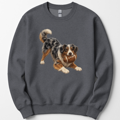 Australian Shepherd Football Sweatshirt