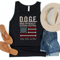 Load image into Gallery viewer, Personalized DOGE Dog Shirt Dogs Officially Governing Everything Tee

