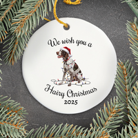 Load image into Gallery viewer, Christmas English Pointer Ornament, Christmas Lights Dog Keepsake
