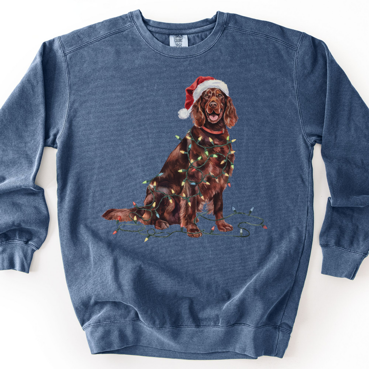 Irish Setter Christmas Lights Sweatshirt
