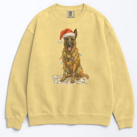 Load image into Gallery viewer, Christmas Belgian Malinois Sweatshirt, Holiday Dog Lover Gift, Festive Pet Apparel, Cozy Winter Sweater for Dog Lovers, Cute Dog Design

