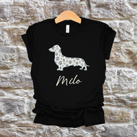 Load image into Gallery viewer, Personalized Dachshund Toile Dog Paw Shirt
