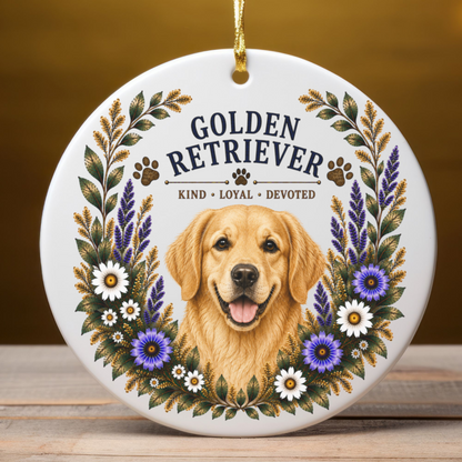 Golden Retriever Ornament, Golden Retriever Lover Gift, Golden Mom Gift, Dog Breed Keepsake