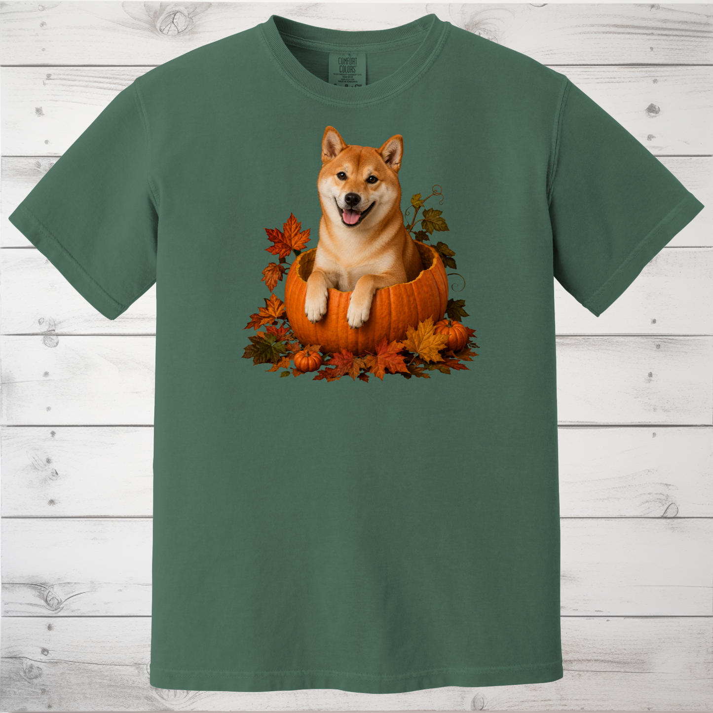 Red Shiba Inu Pumpkin Shirt