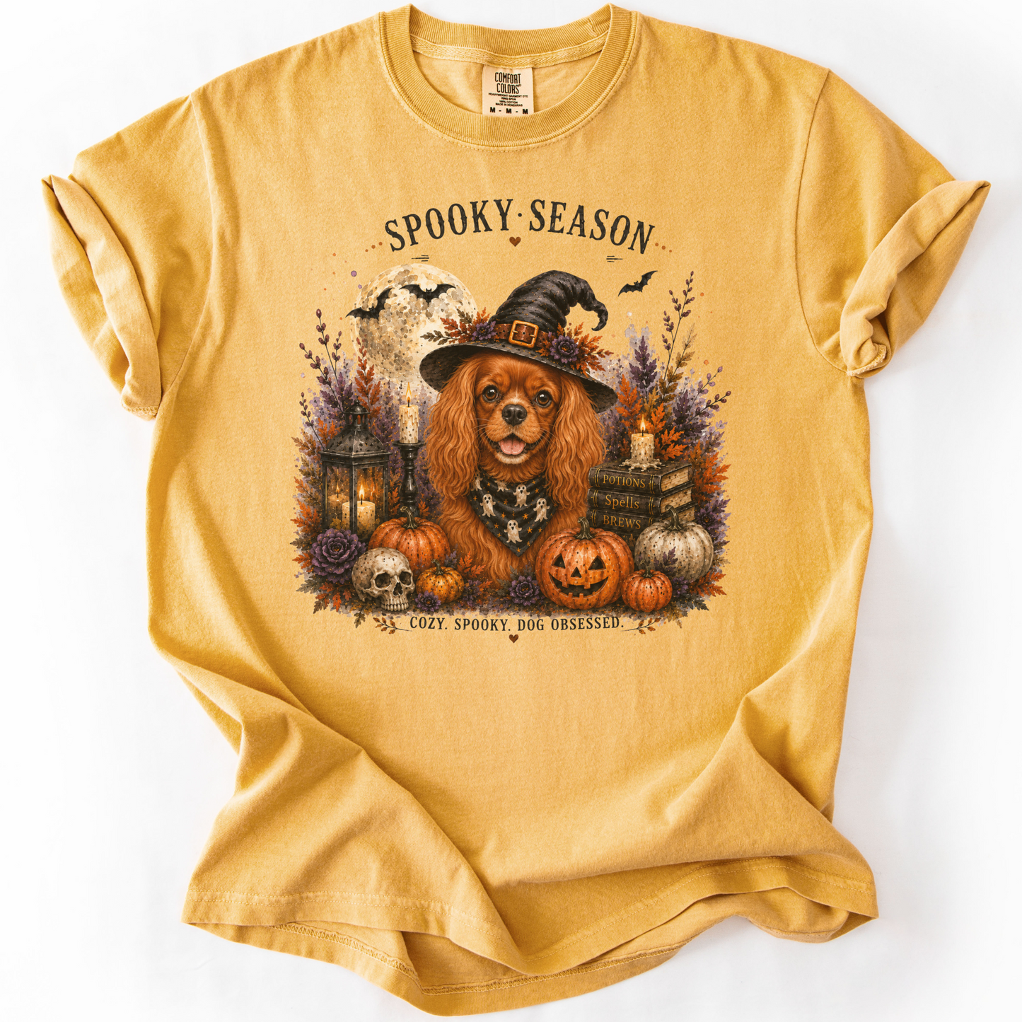 Ruby Cavalier Spooky Season Dog Mom Halloween Shirt