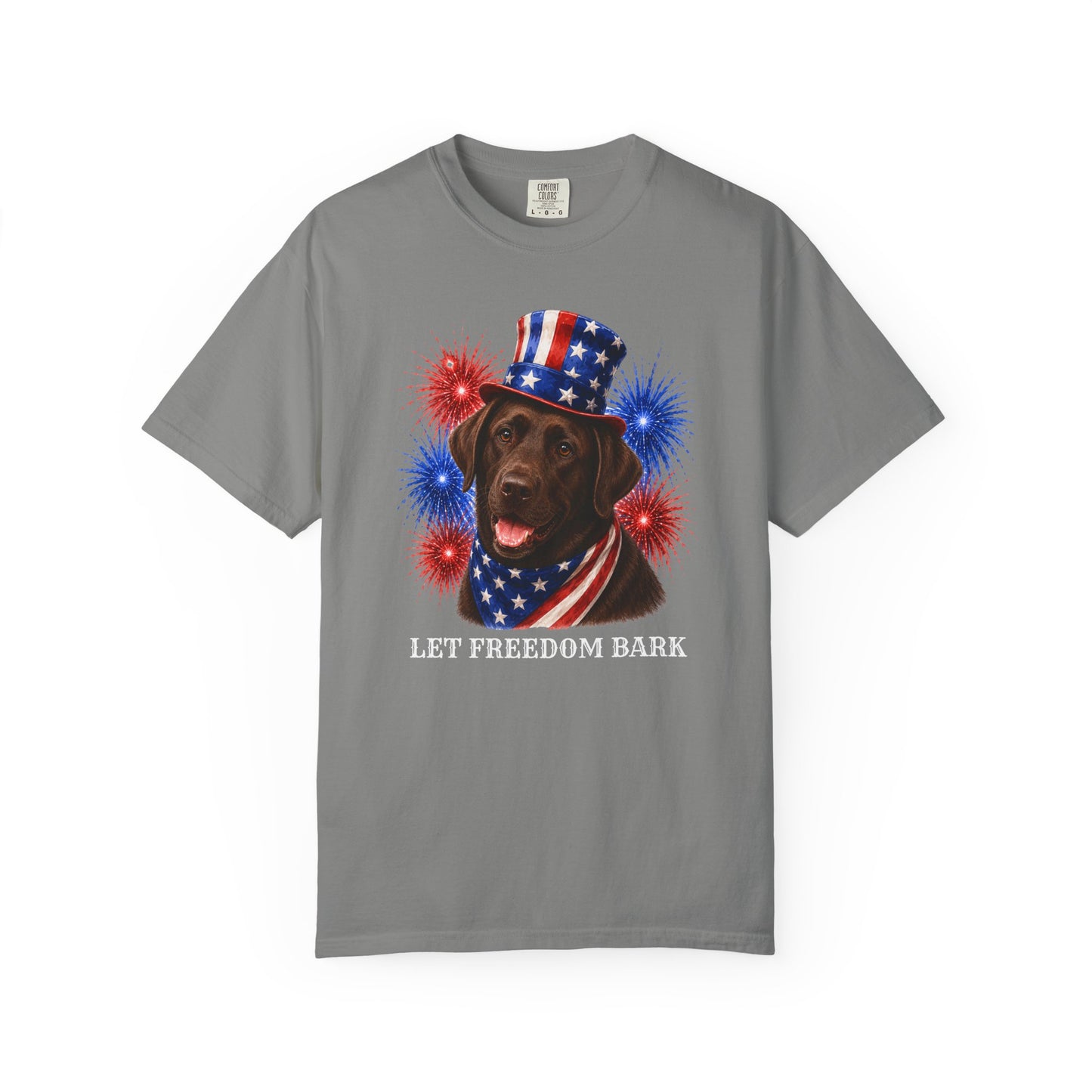 Chocolate Lab Patriotic Shirt