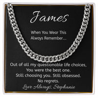 Load image into Gallery viewer, Funny Personalized Message Card Necklace – “Questionable Life Choice” Gift