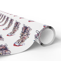 Load image into Gallery viewer, Maltese Christmas Lights Wrapping Paper
