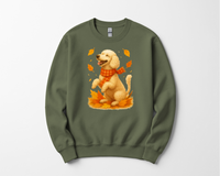 Load image into Gallery viewer, Poodle Autumn Shirt, Cozy Poodle Sweatshirt, Fall Dog Lover Apparel, Poodle Leaves Gift, Cute Dog Clothing, Autumn Vibes Sweatshirt
