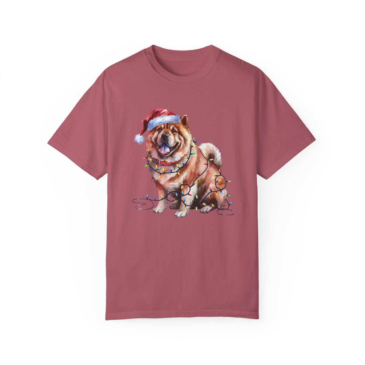 Christmas Chow Chow Shirt, Christmas Lights Dog Tee, Christmas Dog Tee, Chow Chow Mom Tshirt, Gift for Dog Lover, Chow Chow