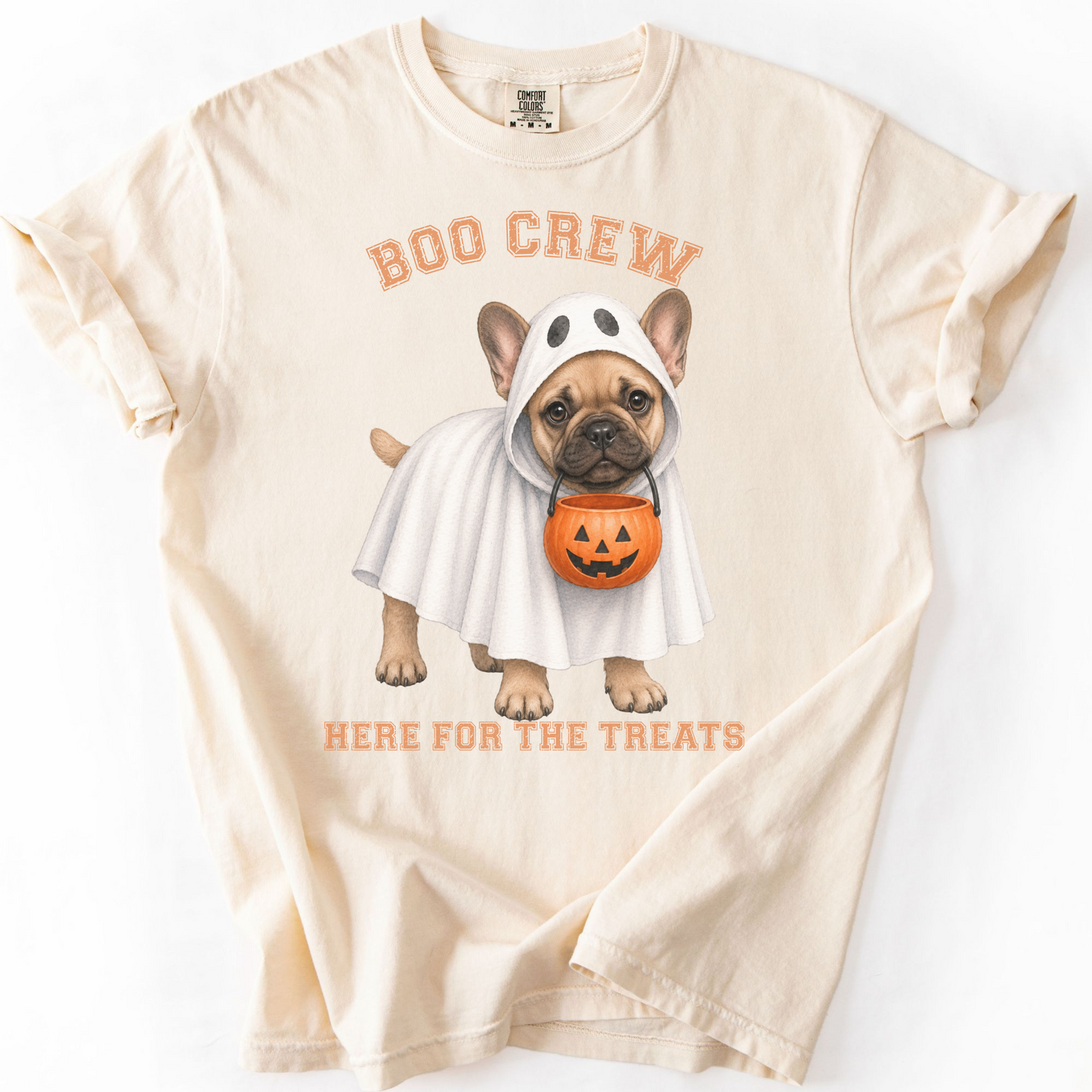French Bulldog Boo Crew Halloween Shirt, Here for the Treats Dog Mom Tee