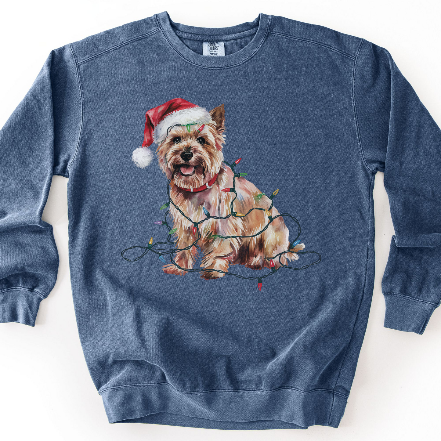 Cairn Terrier Christmas Lights Sweatshirt