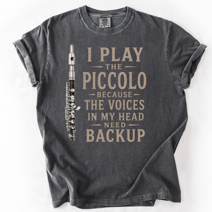 Funny Piccolo Shirt, Piccolo Player Gift, Band Musician Tee
