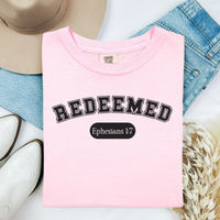 Load image into Gallery viewer, Redeemed Christian Shirt, Tank or Hoodie, Ephesians 1:7 Bible Verse
