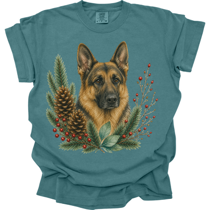 German Shepherd Christmas Shirt, German Shepherd Dog Mom Tee, Holiday Dog Lover Gift