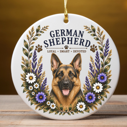 German Shepherd Ornament, German Shepherd Lover Gift, GSD Mom Gift, Dog Breed Keepsake