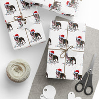 Load image into Gallery viewer, Boston Terrier Christmas Lights Wrapping Paper
