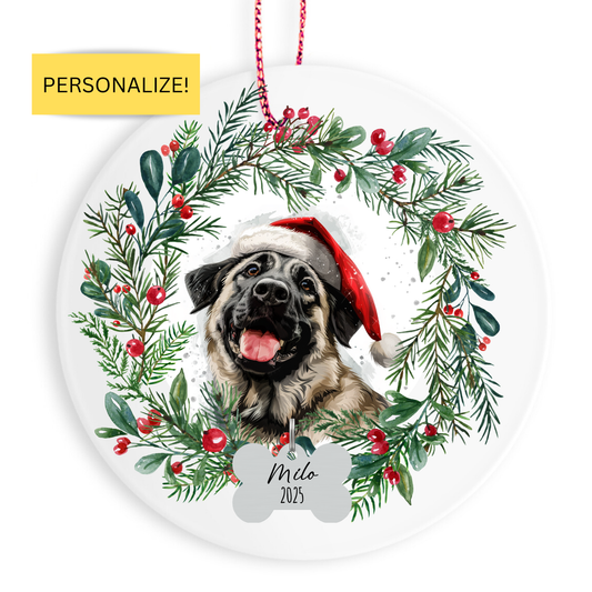 Personalized Anatolian Shepherd Christmas Ornament