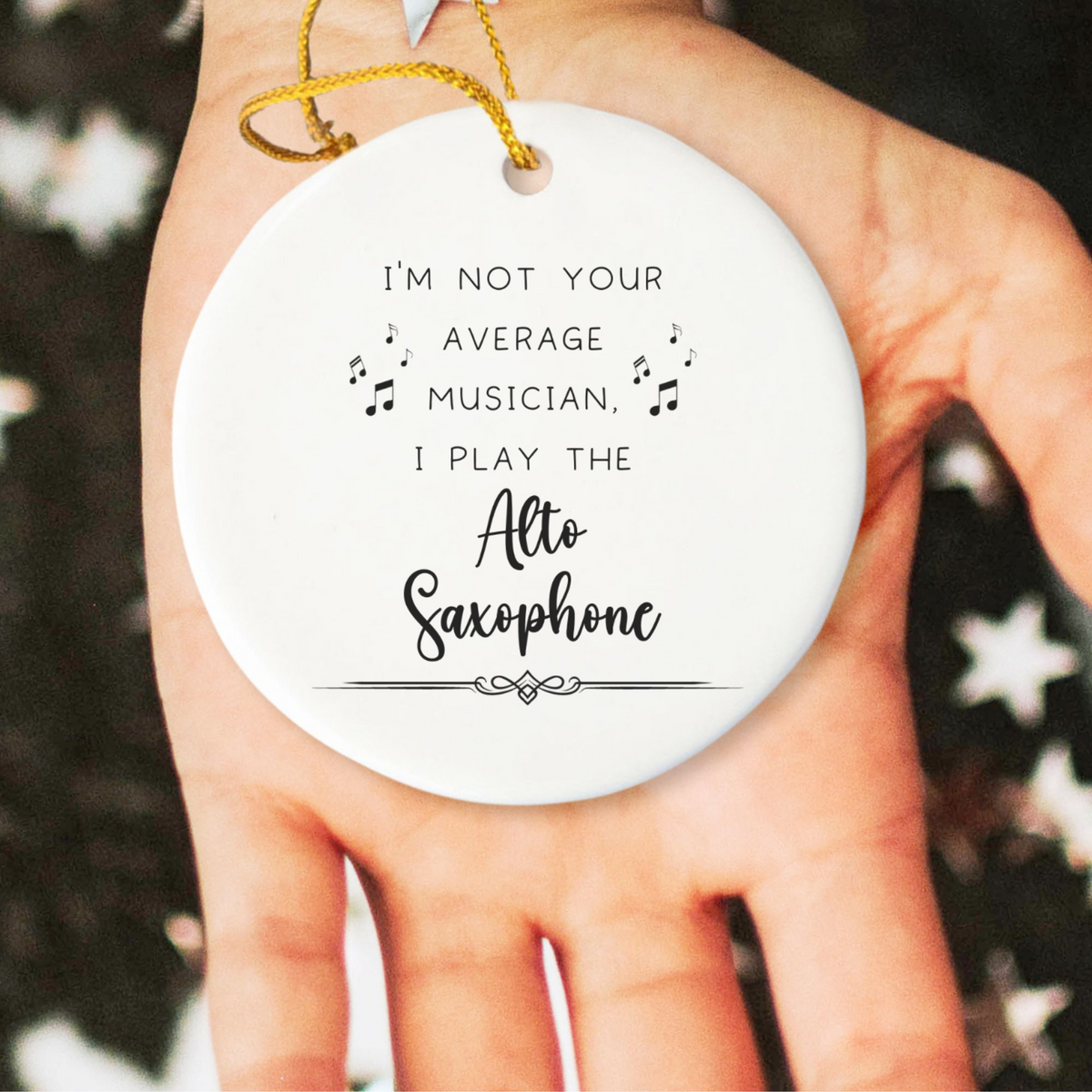 Alto Saxophone Ornament, Gift for Alto Sax Player