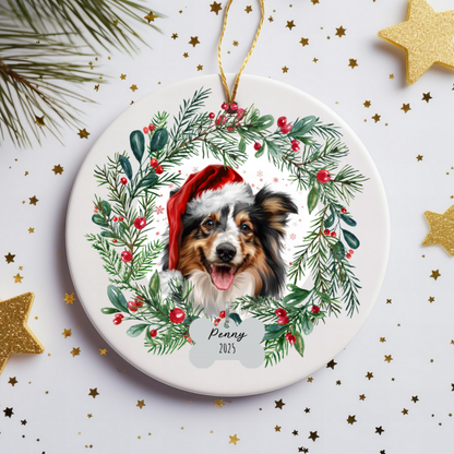 Personalized Sheltie Christmas Ornament