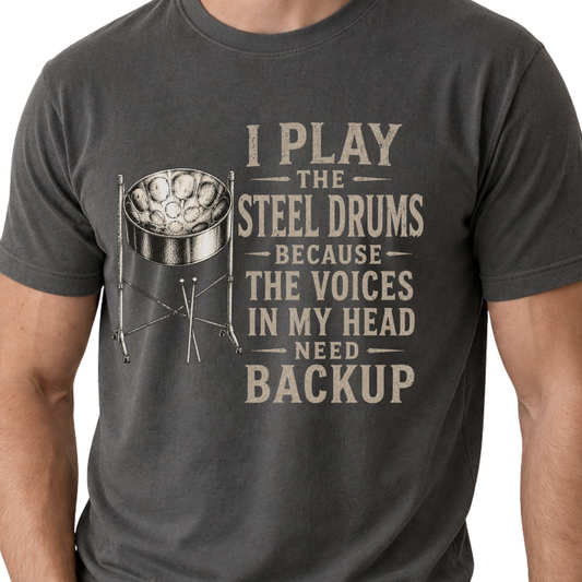 Funny Steel Drums Shirt, Steel Pan Player Gift, Caribbean Musician Tee