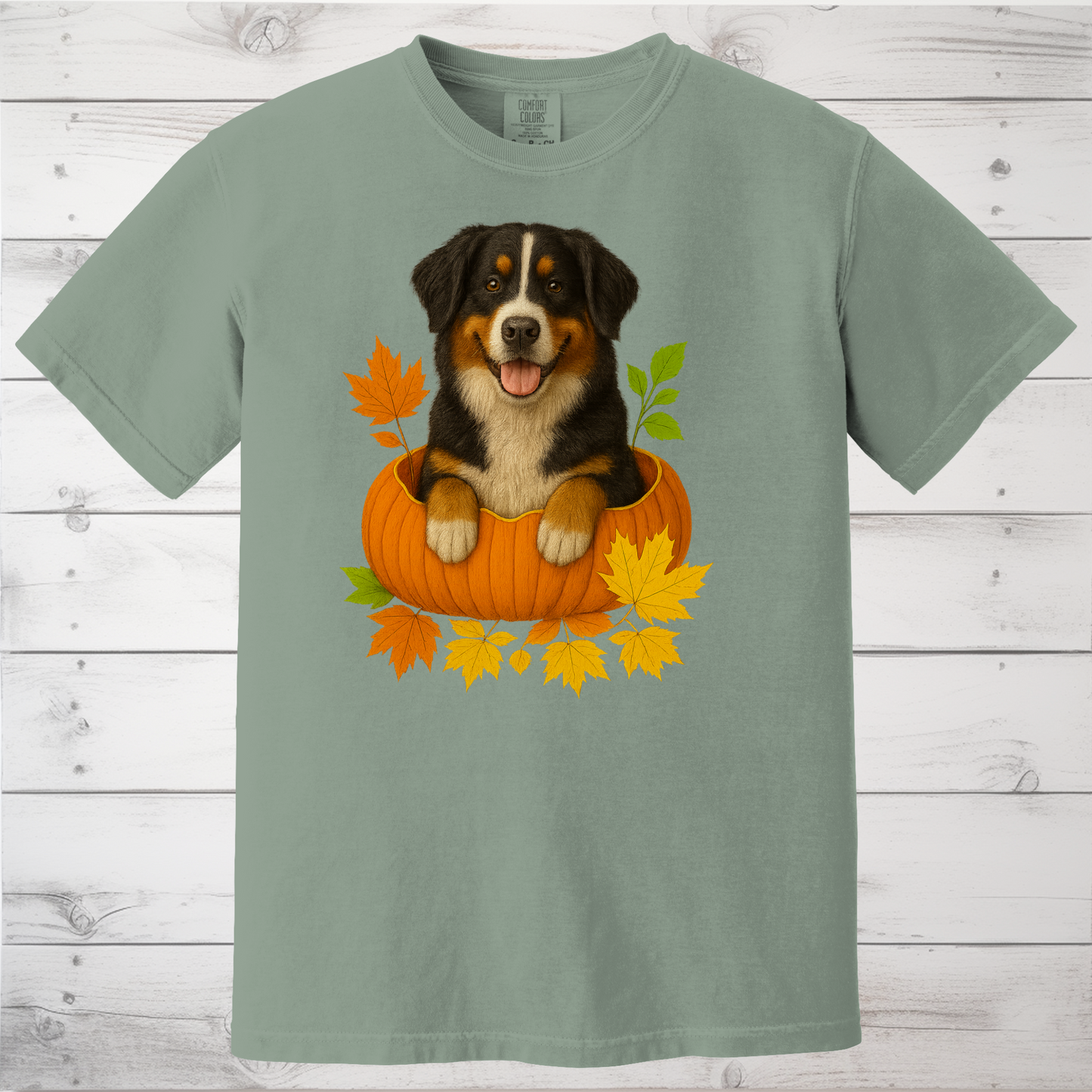 Bernese Mountain Dog Pumpkin Shirt