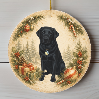Personalized Dog Photo Christmas Ornament, Custom Pet Memorial Gift