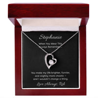Load image into Gallery viewer, Personalized Heart Necklace with Message Card