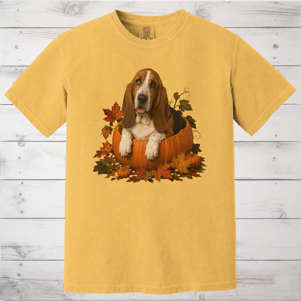 Basset Hound Pumpkin Shirt