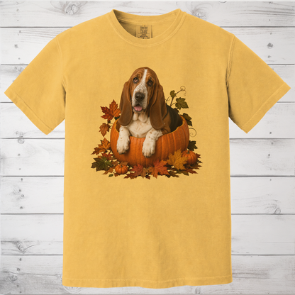 Basset Hound Pumpkin Shirt