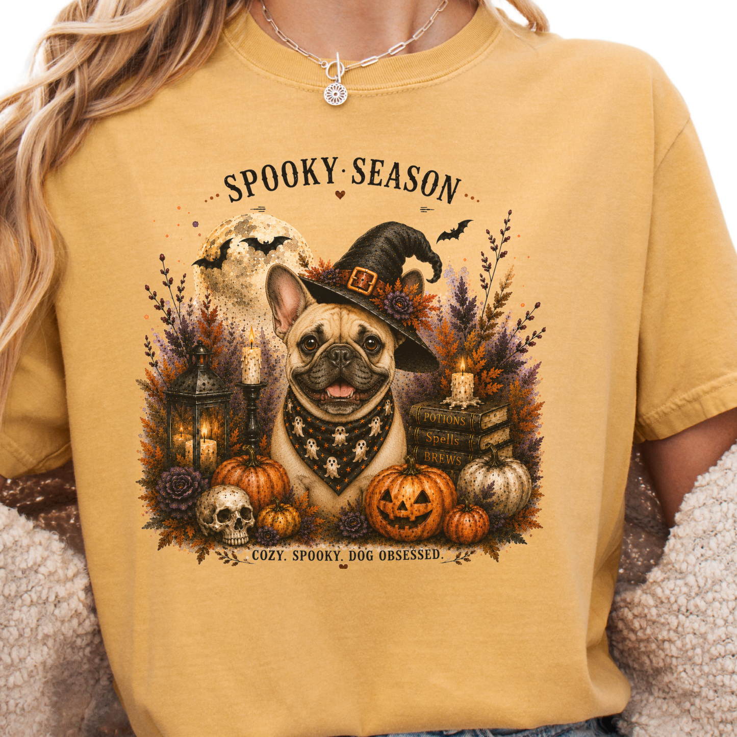 French Bulldog Spooky Season Dog Mom Halloween Shirt