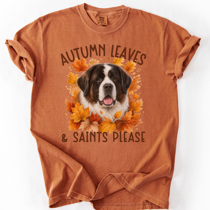 Personalized Fall Dog Shirt Custom Pet Photo Autumn Comfort Colors Tee