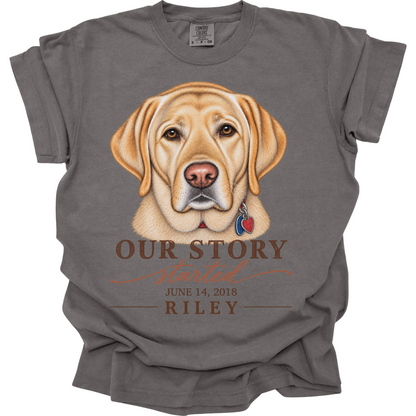Personalized Gotcha Day Shirt, Custom Dog Portrait Tee, Dog Adoption Anniversary Gift