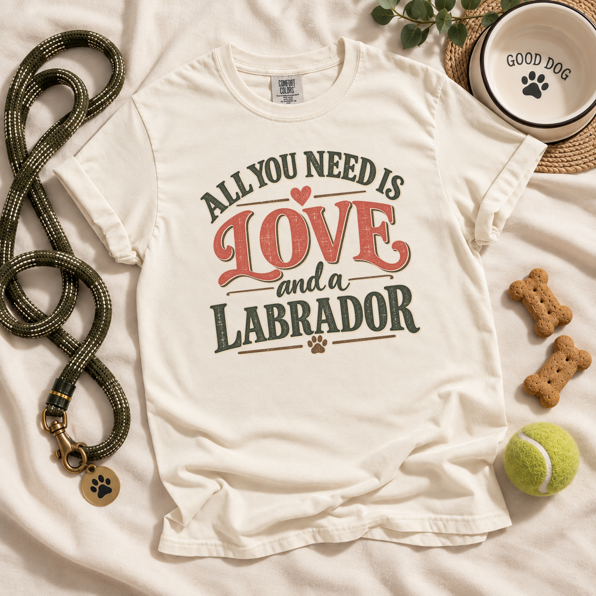 Labrador Retriever Shirt, All You Need Is Love and a Labrador