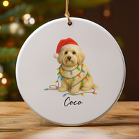 Load image into Gallery viewer, Personalized Havanese Ornament, Custom Dog Lover Gift
