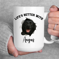 Load image into Gallery viewer, Personalized Life’s Better With My Dog Mug
